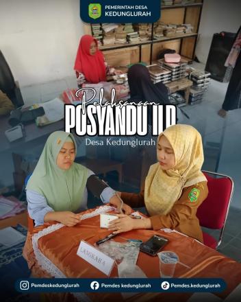 Kegiatan Posyandu ILP Desa Kedunglurah Bulan Mei 2026